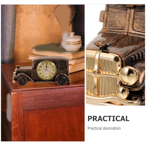 Reloj de escritorio coche antiguo para decorar salones sin espacio suficiente 4