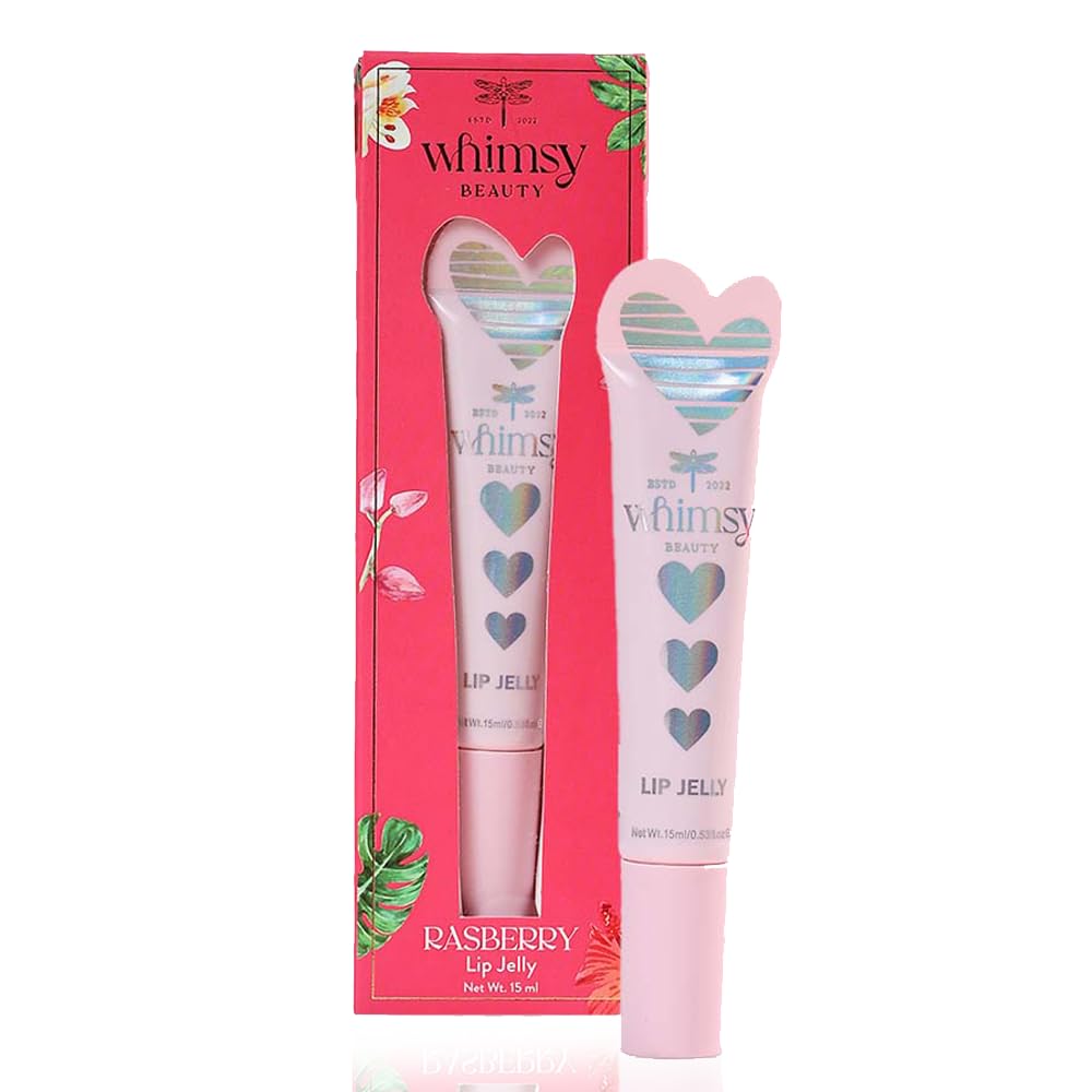 Whimsy Beauty Heart Lip Jelly Raspberry for Kids and Pre-Teens | Glossy Lip Jelly with Smooth Shiny Finish | Lightweight Non Sticky Formula | 4 to 16 Years | Organic, Natural, Chemical Free | 15 ml-image-8