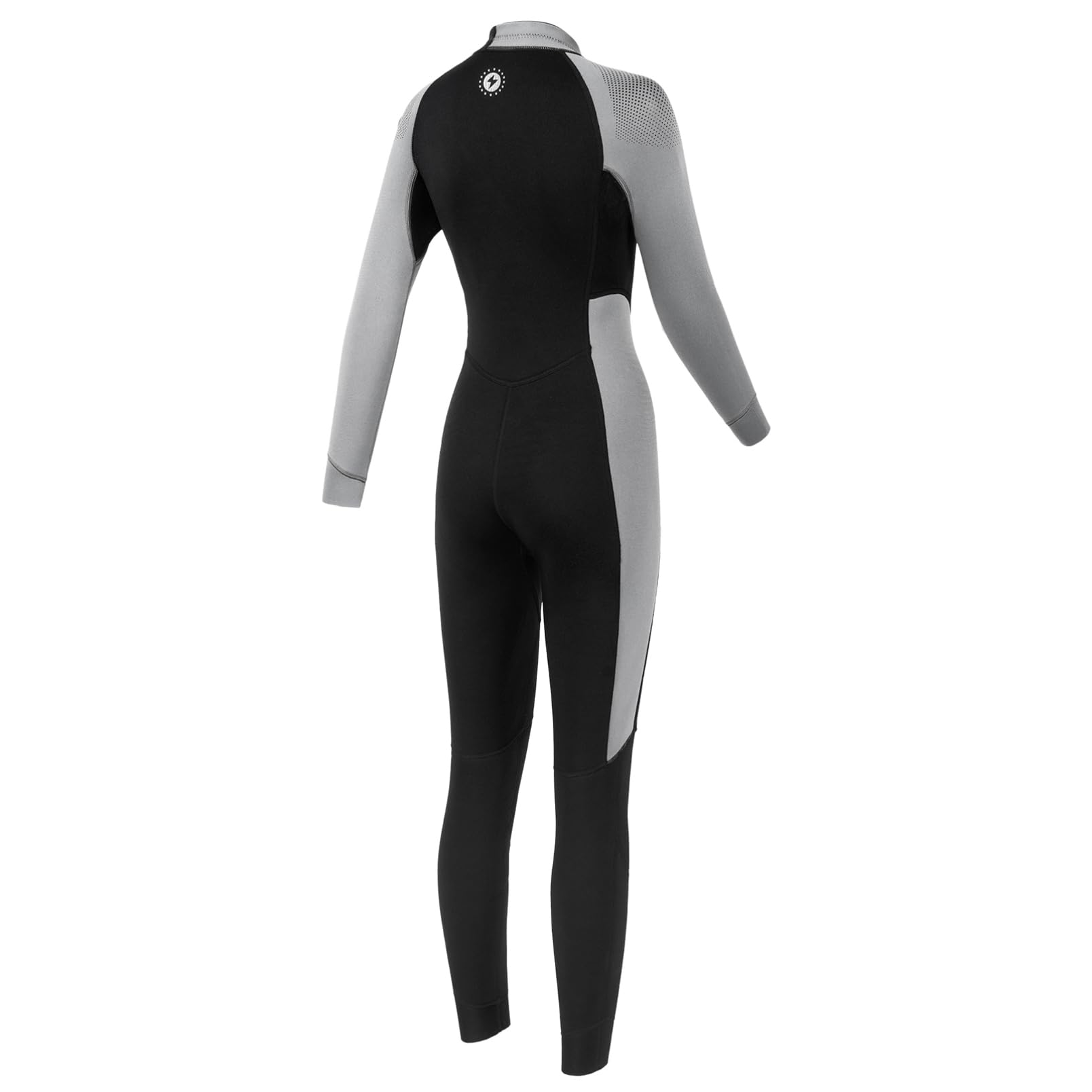 dPois Damen 3mm Neoprenanzug Lang Thermo Schwimmanzug Tauchanzug Vorne mit Reißverschluss Schwimmen Surfen Tauchen Badekleidung