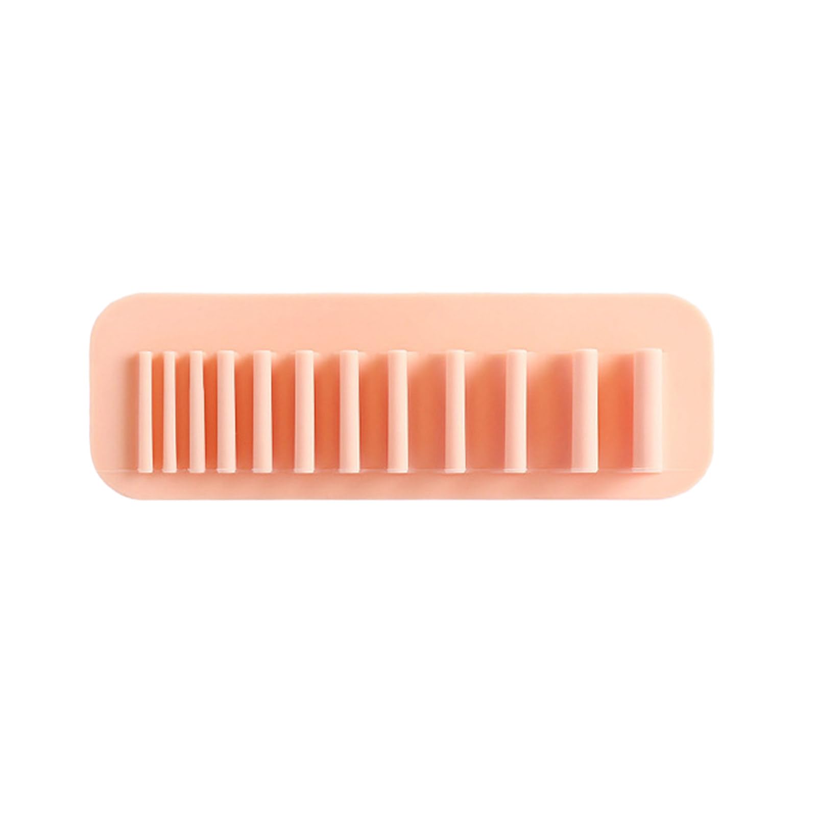 CRFFZ Wall-Mounted Makeup Brush Organizer Silicone Cosmetic Storage Rack Drying Hanging Brushes Holder Silicone Holder Cosmetic Storage