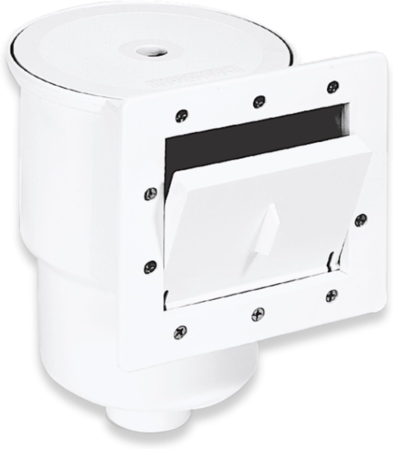 Swimline HYDROTOOLS Standard ABS Thru-Wall Skimmer Kit, White - Includes Return Fitting and Vacuum Plate, Maintenance Accessories for Above Ground and Backyard Deck Swimming Pools