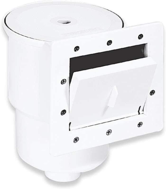 Skimmer de pileta de pared pasante ABS estándar 8940 de Hydro Tools