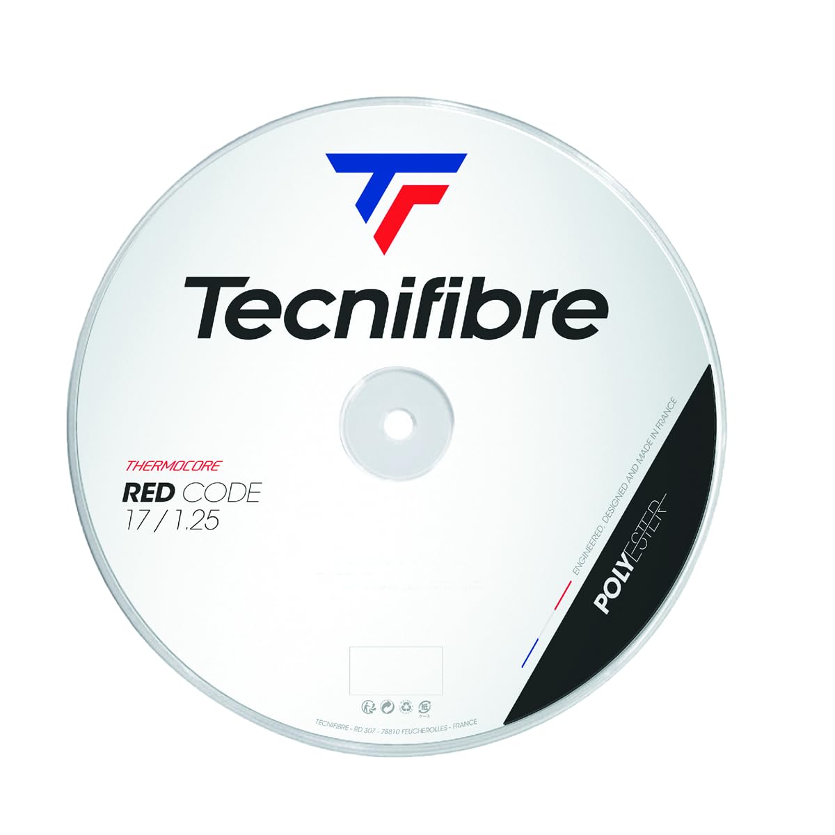 Tecnifibre Bobine 200M-PRO REDCODE 1.25 Cuerda de Tenis Adultos Unisex, Rojo, Sencillo