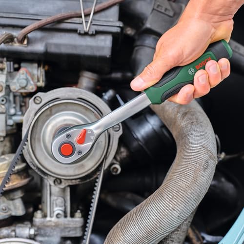 Bosch Set 25 clés à cliquet 12 couple jusq. 768 Nm bouton verrouill Softgrip coffret transport - vue 7