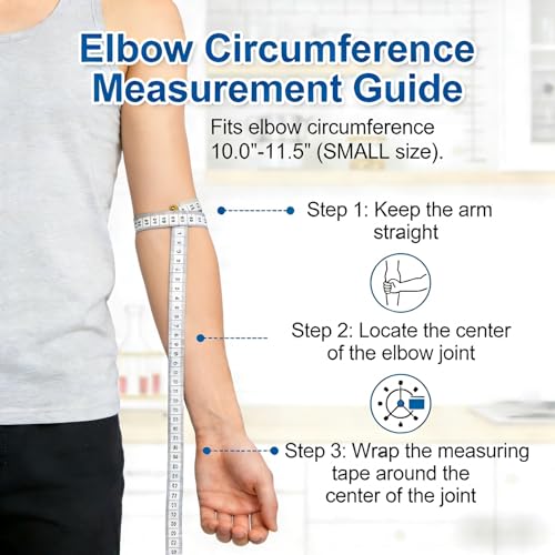 Image of Copper Elbow Brace Compression Sleeves for Pain Relief Men Women, Arm Support Forearm Pads for Tendonitis, Tennis Elbow, Golfers Elbow, Arthritis, Weight Lifting (Small, Black)