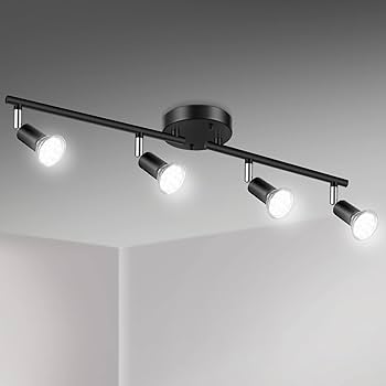 Olika LED CEILING LIGHT BL | unico ウニコ Unicozin LED 8 Light Track Lighting Kit, Black 8 Way Ceiling