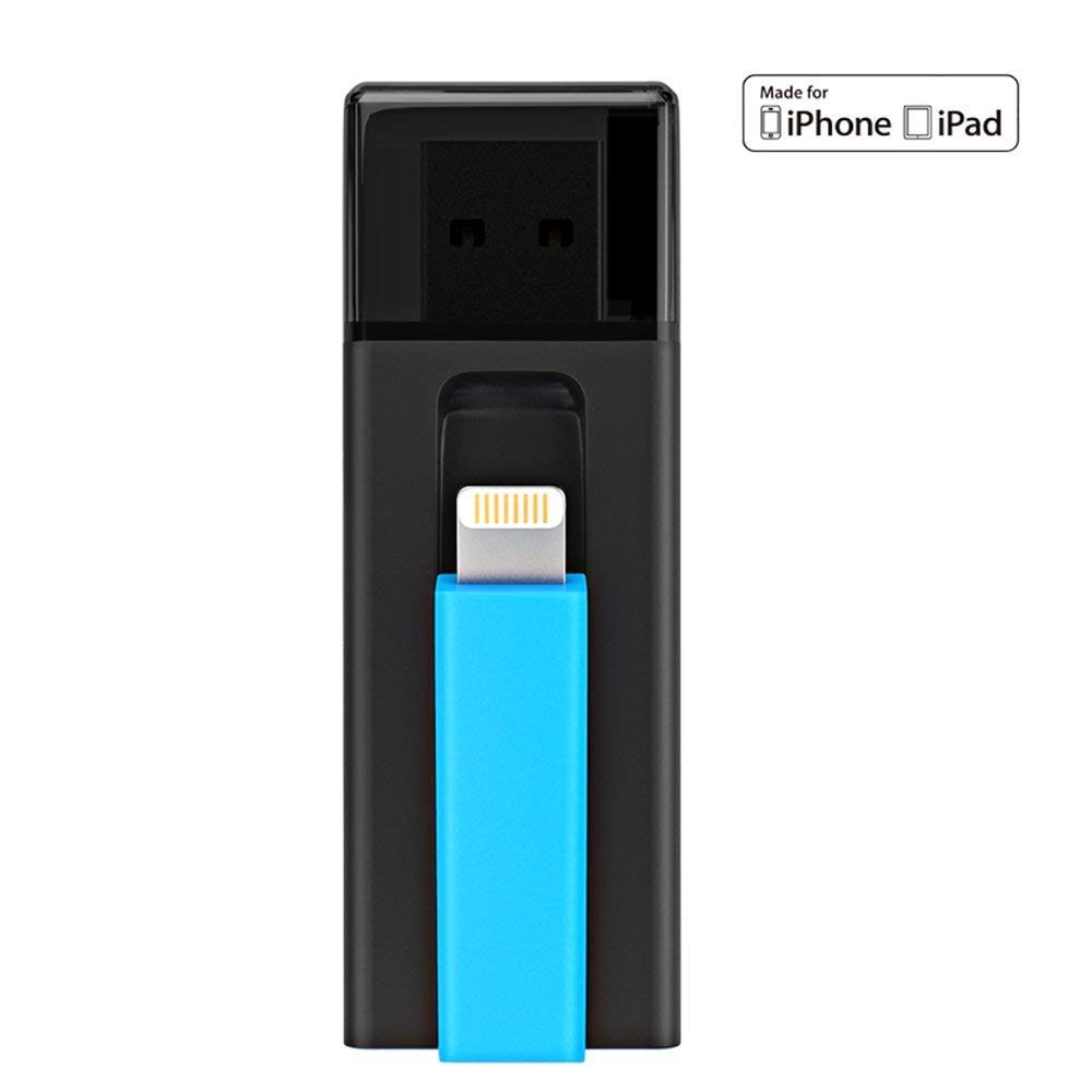 MFI iOS Flash Drive for iPhone,iPad and more PC, 32GB Pen Drive Memory Storage, Thumb Drive, USB 3.0 Connector,Fingerprint Encryption for Privacy Protection