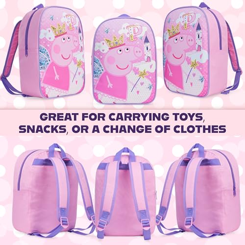 Get Trend Peppa Pig Mini Backpack Kids Toddlers 13x9” Rucksack Kindergarten Bag Preschool Sports Travel Backpacks 3+ Gifts for Kids (Pink Peppa Pig)4