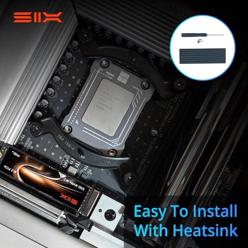 Image of SIX NVME M.2 SSD PCIe 4.0-1TB m.2 2280 ssd, Read UP to 7400MB /s 2TB for Gaming PS5 Memory Storage Expansion with Heatsink, Internal Solid State Hard Drive PCIe gen 4x4 Nvme for Laptop Desktop pc