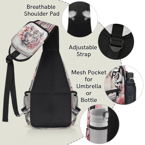 Bolso Crossbody Unisex Tiger Moda Viaje 7.9x3.5x14.2 in miniatura 4
