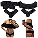 JIANLANPTT Women Retro Swimwear Solid Color Off Shoulder Flounce Ruffle Bikini Sets Beach Swim Bathing Suit Black XL(US6-8)