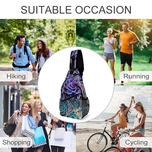 Mochila Sling Crossbody para senderismo y viaje miniatura 6