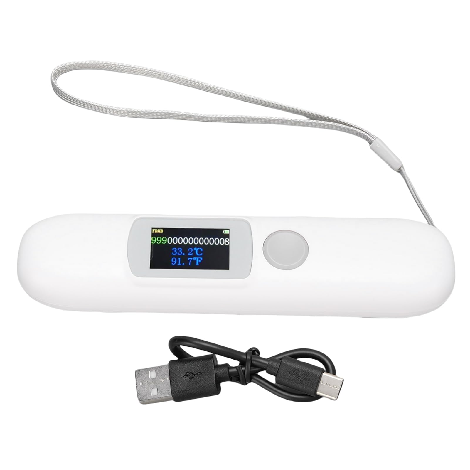 RiToEasysports Scanner per Microchip per Animali Domestici con Monitoraggio della Temperatura, Lettore per Chip ISO FDX B, Display a Colori per Veterinari e Proprietari di Animali Domestici