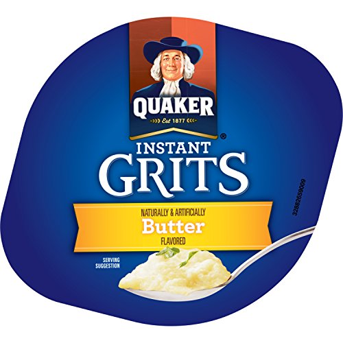 Quaker Instant Grits, Butter Flavor, Breakfast Cereal 1.48 Ounce (Pack Of 12) #TOP2