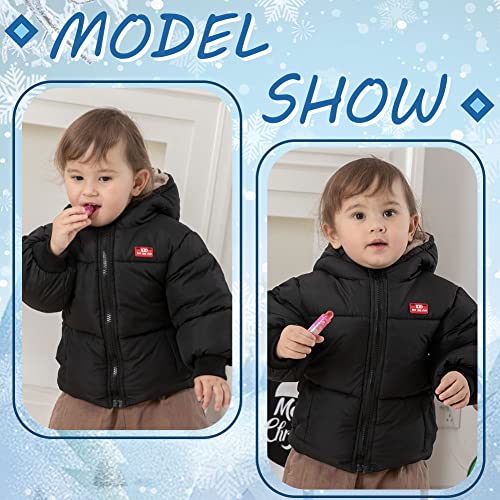 Xifamniy Baby Kids Winter Coat Puffer Down Jacket Windproof Light Winter Jacket Hooded Outwear 2-6T #TOP4
