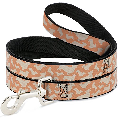 Laisse pour chien Buckle Down Corgi Silhouette sangle large brun doré - 2