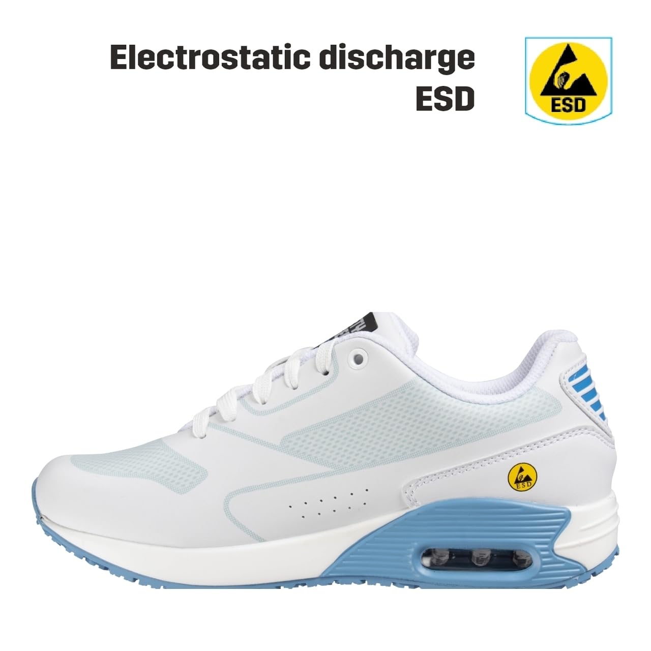Safety Jogger Oxypas Damen Arbeits-Sneaker, Blau, 42 EU