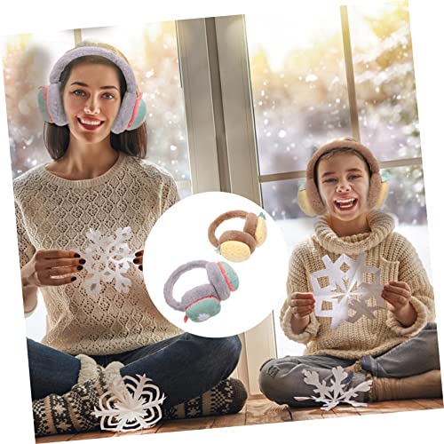 2pcs Quality Plush Ear Covers Winter Ear Warmers Women's Girls Muffs Comfortable Fashionable2