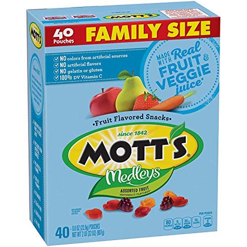 Mott's Fruit Flavored Snacks, 3 flavor options, 40 pouches