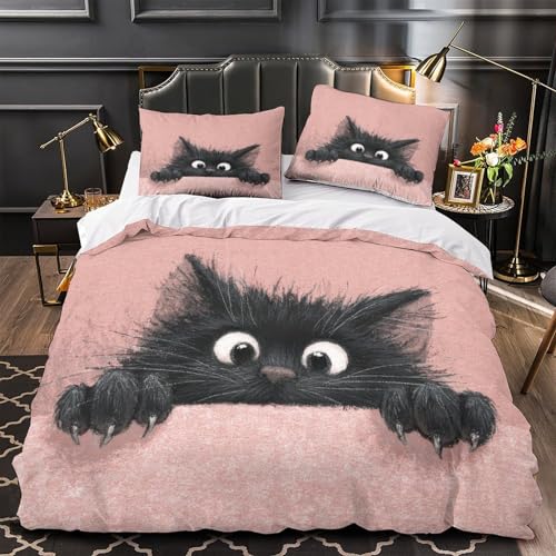 Parure de lit singe mignon avec housse de couette 220x240 cm en microfibre pour garçon