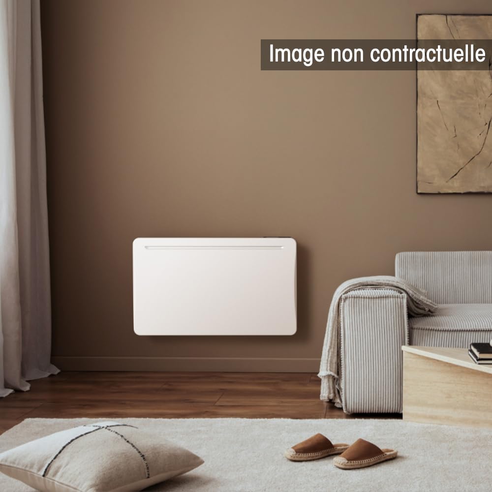 Radiateur Électrique OXIA 1500W– Inertie Pierre Céramique – Programmable – Chaleur Durable – Détection Fenêtre – Indicateur de Consommation – IP24 - Sécurité Enfant