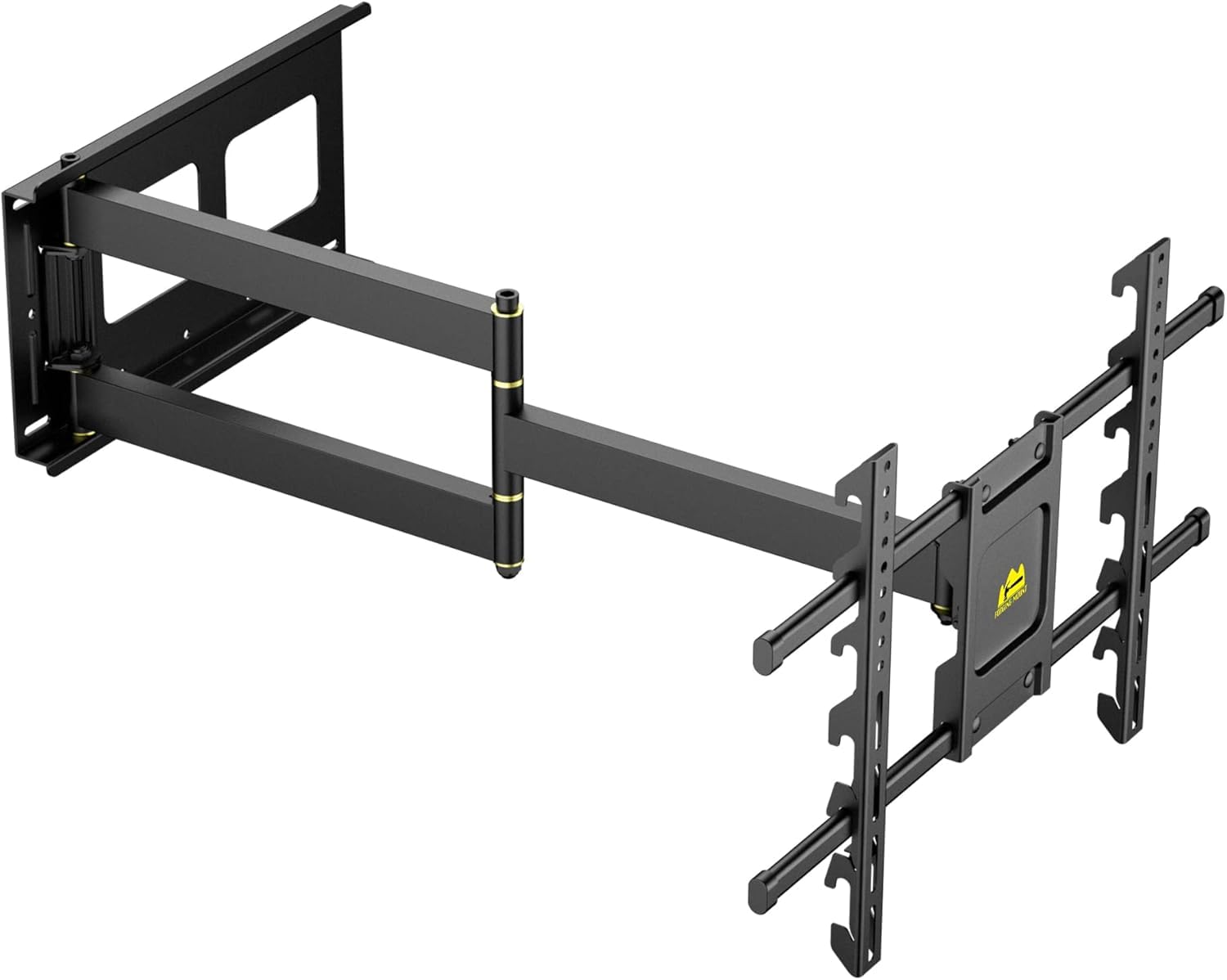 FORGING MOUNT Supporto TV a parete regolabile in altezza con braccio articolato lungo da 920 mm per schermi piatti da 42-90 pollici fino a 68 kg, inclinabile/orientabile/girevole, Max VESA 600x400mm