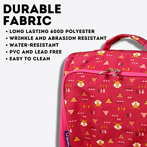 Image of J World Casey Kids Lunch Bag. Cute Insulated Lunch-Box for Boys Girls, Fox