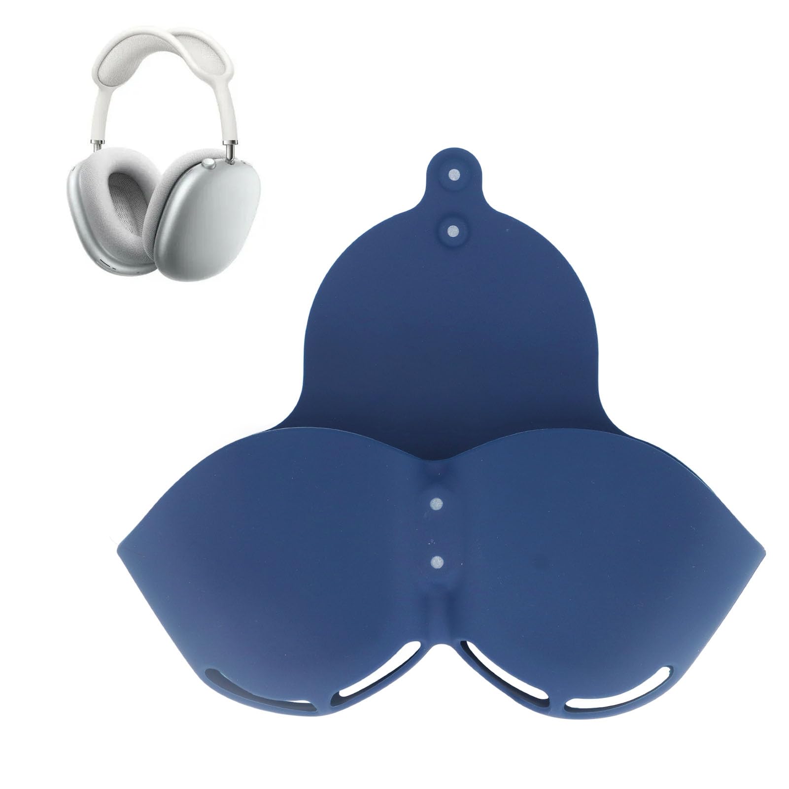 Ejoyous Custodia da Trasporto per Cuffie Custodia Protettiva in Silicone Portatile Apertura Precisa Lavabile per Cuffie IOS (BLUE)
