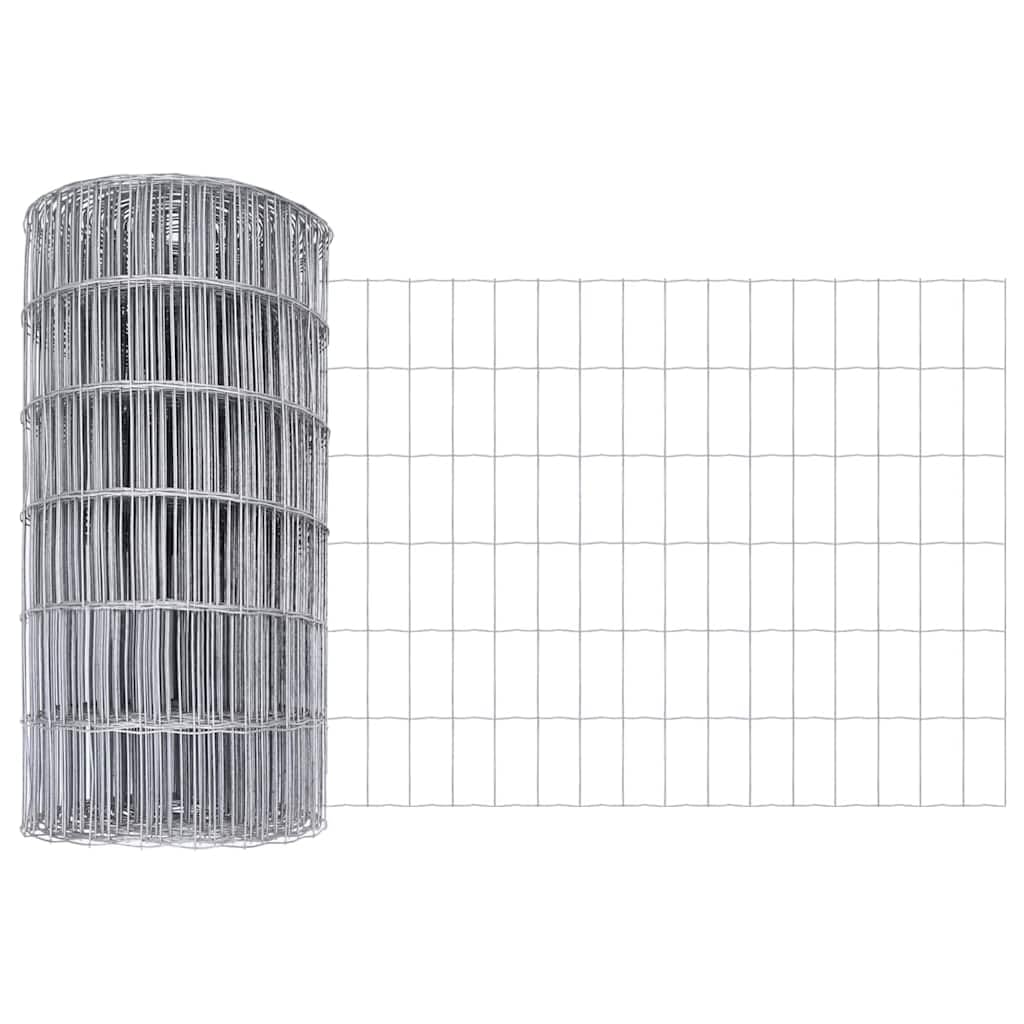 Euro Fence 0.8 x 25 m PVC-Coated Iron Garden Fence Panel, Modern European Design Perimeter Barrier for Terrace & Outdoor Use, Stain-Resistant Waterproof Fencing with Easy Assembly