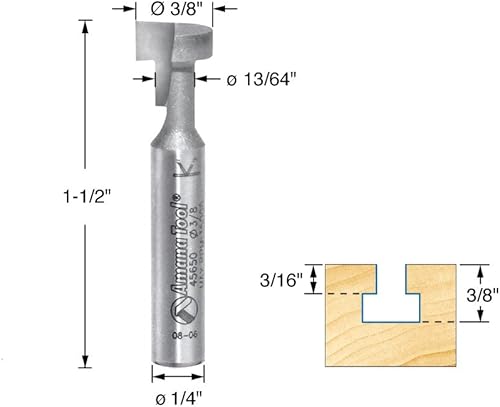 Miniatura 2 de Amana Tool 45650 - Vástago para llave, punta de carburo de una sola flauta, 14"