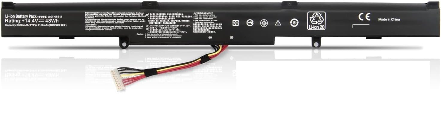 Wefly A41N1611 Laptop Battery Compatible for ASUS Rog Strix ZX53V ZX53VW ZX553V ZX553VD PX553VD PX753VD FX53VD FX53VE FX53VW FX553VD FX553VE FX753VD FX753VE GL553VD GL553VE GL553VW Laptop Battery (B0CP84GJ6X) Amazon Price History, Amazon Price Tracker