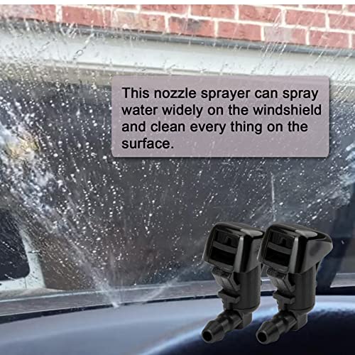 Image of Windshield Washer Hose Jet fluid Spray Nozzles repair kit Compatible with Ford 2011-2016 F250 F350 F450 Super Duty BC3Z-17K605-B BC3Z-17603-A Windshield Washer Hose
