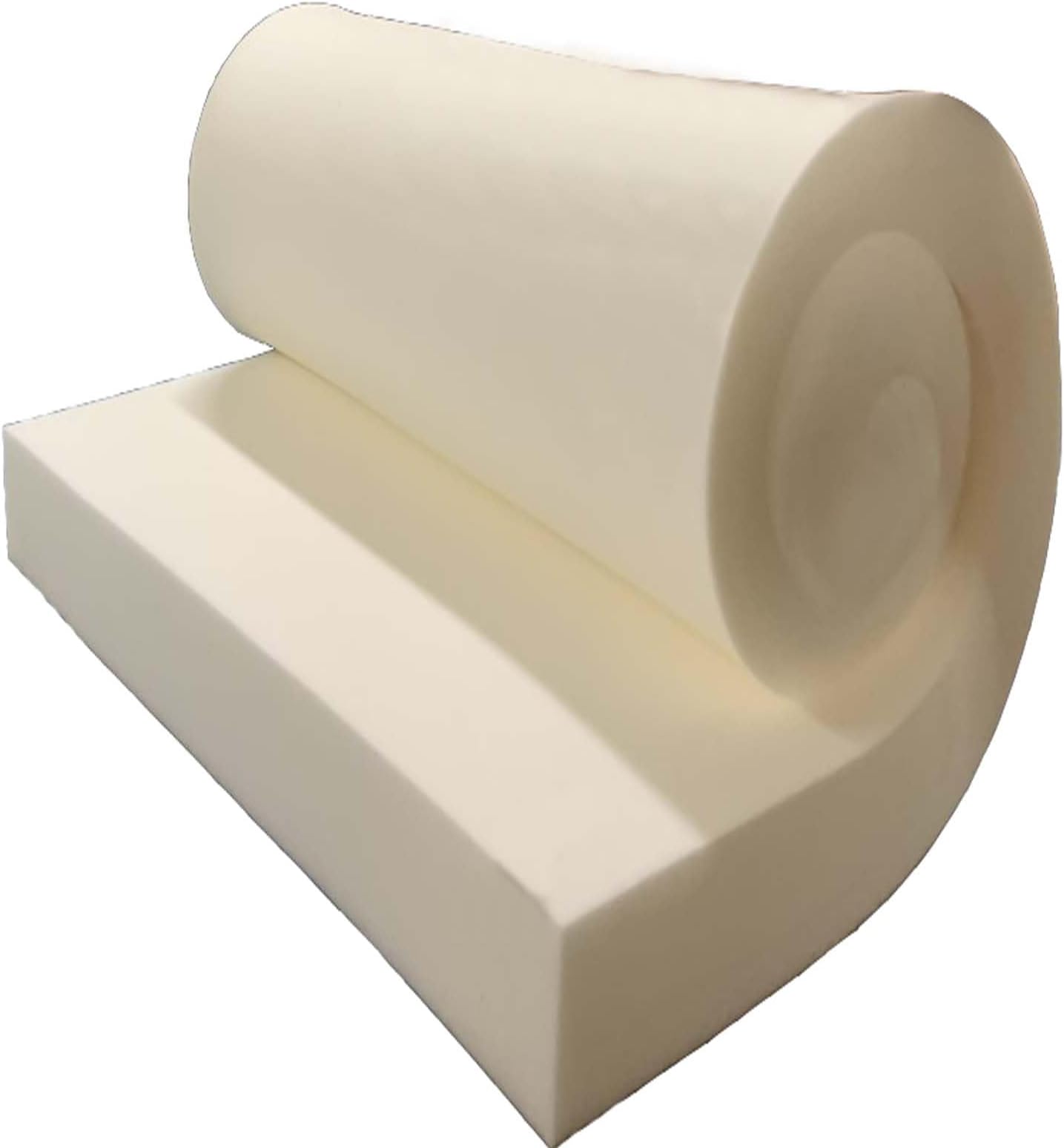 GoTo Foam 4" Height x 24" Width x 72" Length 35ILD (Semi-Firm) Upholstery Cushion Made in USA