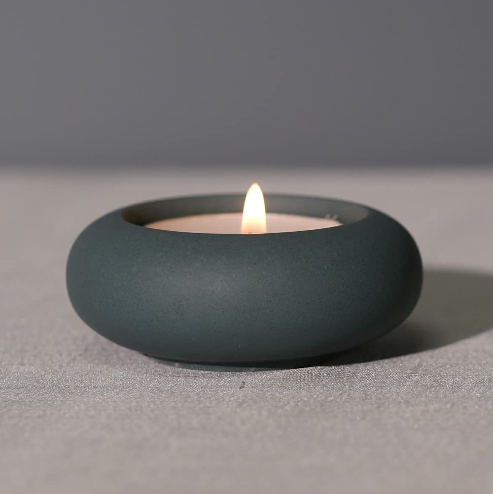 ICNBUYSHandmade Pebble Tealight Holder - Handmade Decor for a Calming Cosy Decor (F)