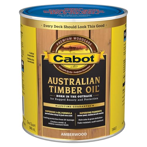 Image of Cabot Australian Timber Oil Low VOC, Amberwood, 1 Quart