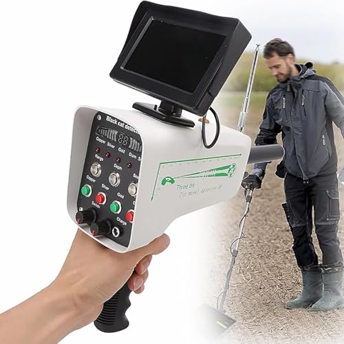 Detector de metales para oro, plata, cobre, escáner subterráneo de alta precisión con pantalla, alcance de 1000 m, detección de profundidad de 30 m