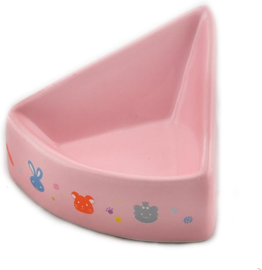 Sundog Triangular Corner Ergonomic Bowl,Pink