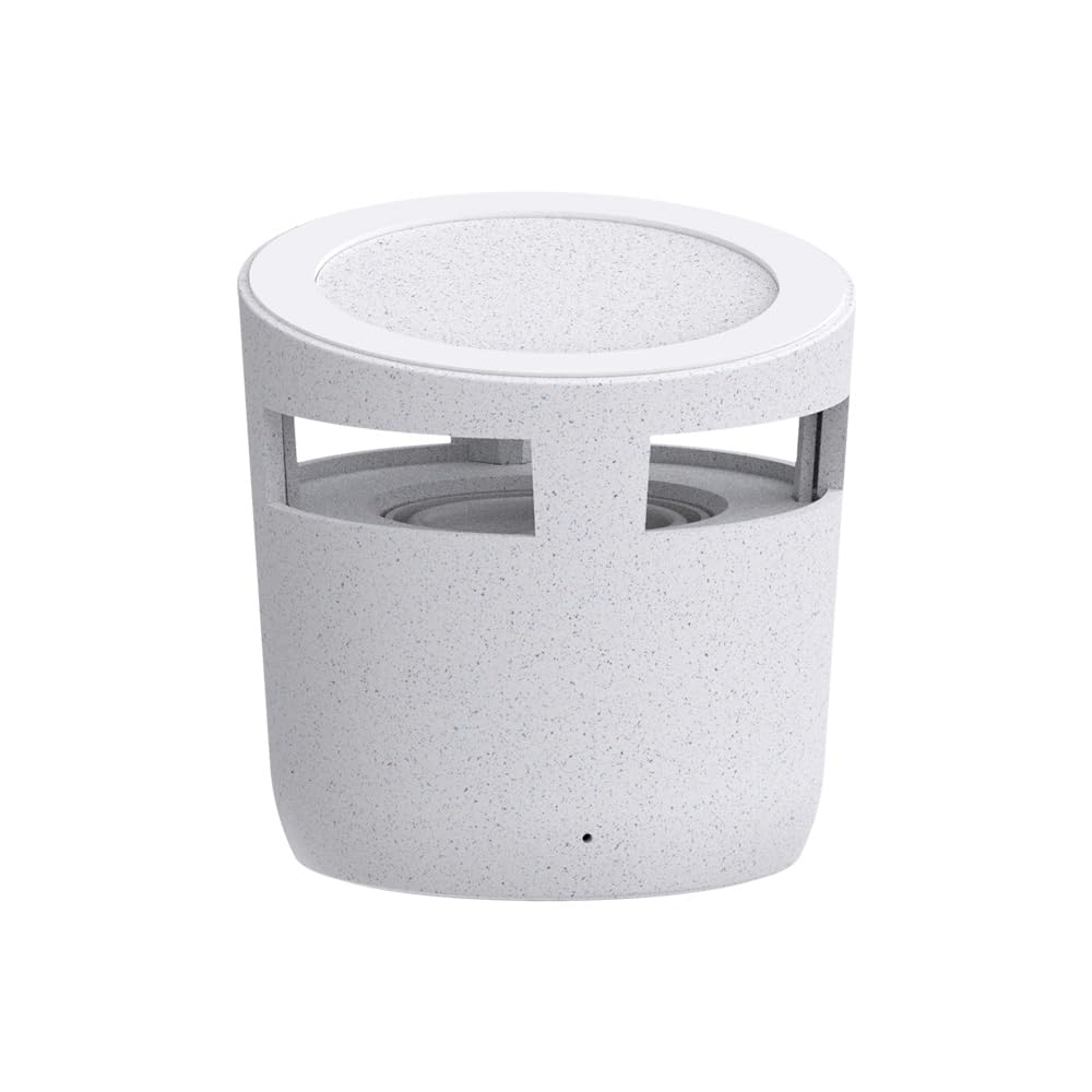 Portable Bluetooth Speaker with Built-in Wireless Charger Compatible with iPhone, Samsung Galaxy, Google Pixel, LG, Sony, Oneplus, Xiaomi, Gifts for Men, Women, Friends and Family… (White)