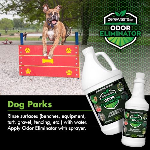 Image of ZERO WASTE USA Odor Eliminator Ultra Concentrate - Commercial Strength Multi-Purpose Enzyme Cleaner - Eliminates odors from Any Organic Matter - Made in USA - Makes up to 8 Gallons (32 Fl Oz)