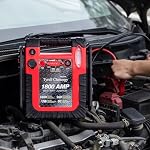New Upgrade 1800 Amp Jump Starter with Air Compressor (Up to 8L Gas/Diesel),20000mAh Battery Booster, Comes with 260 PSI Tire Inflator, 2.1A USB Ports, Booster Pack,Battery Clamps
