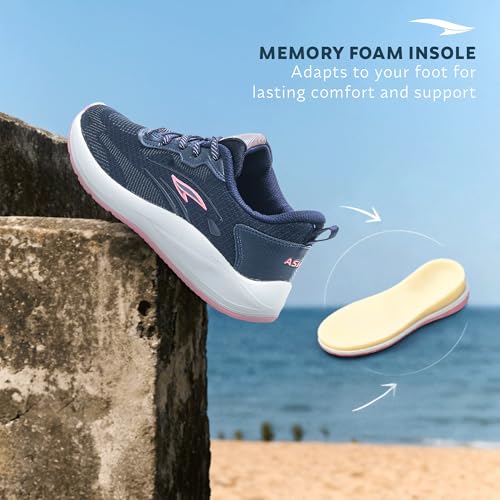 Image of ASIAN Mercury-25 Women's Sports Shoes | Trendy, Comfortable Walking Sneakers | Memory Foam Technology, Breathable Knit for Running, Walking & Travel