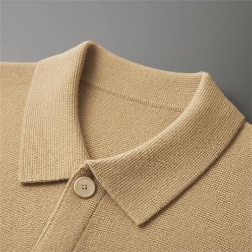 Men's Lapel Knit Cardigan Winter Thickened Cashmere Cardigan Sweater Casual Slim Fit Cardigans4