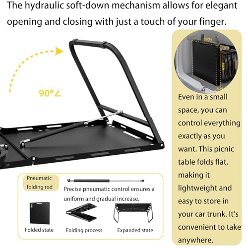 Table pliante portable pour vos pique-niques en camping et repas en intérieur - 6