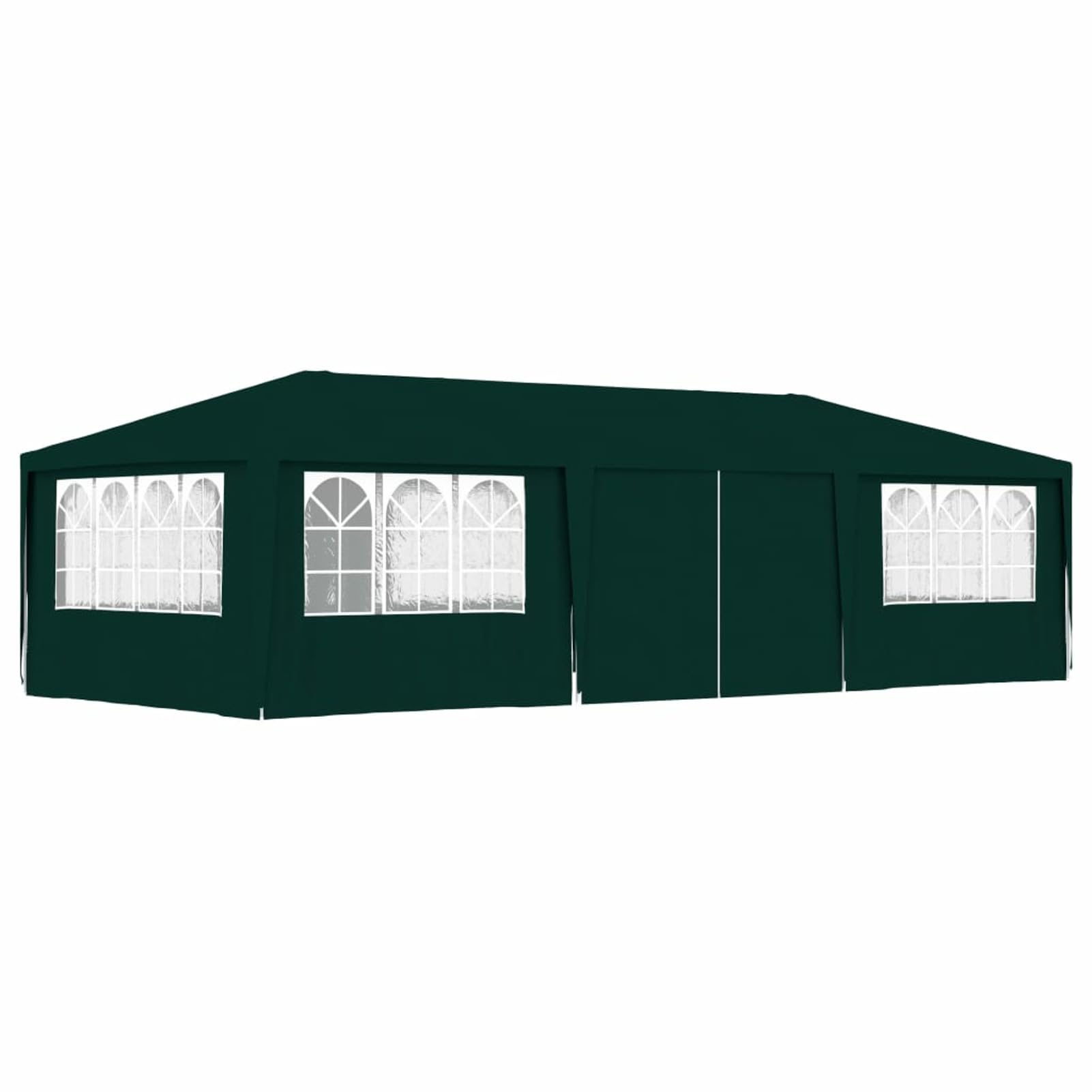 Gazebo Professionale con Pareti 4x9 m Verde 90 g/m²,Gazebo Pergola Con Telo Impermeabile Richiudibile E Struttura Rettangolare In Acciaio Inossidabile Ad Alta Densità,Per Arredo Giardino,Terrazz