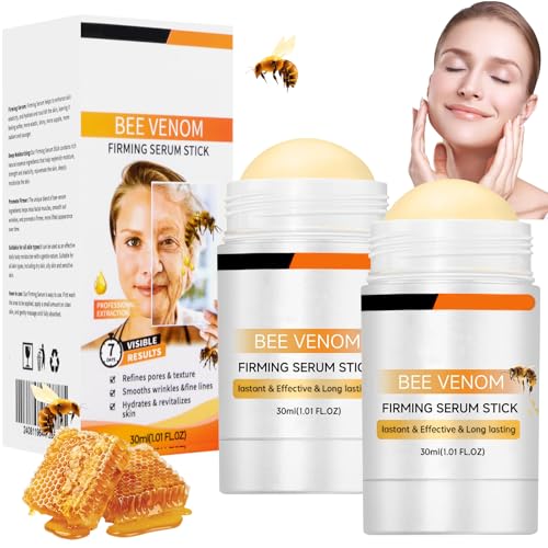 Bee Venom Firming Serum Stick, Bienengift Faltencreme, 2025 Neue Fortschrittliche Straffende & Faltenreduzierende Creme, Hautstraffende Creme für Körper, Hebt, Aufpolstert und Strafft Haut