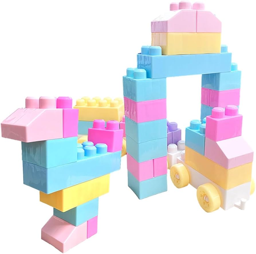 Amazon.co.jp: トップエース 大きめブロックパステルカラーセット