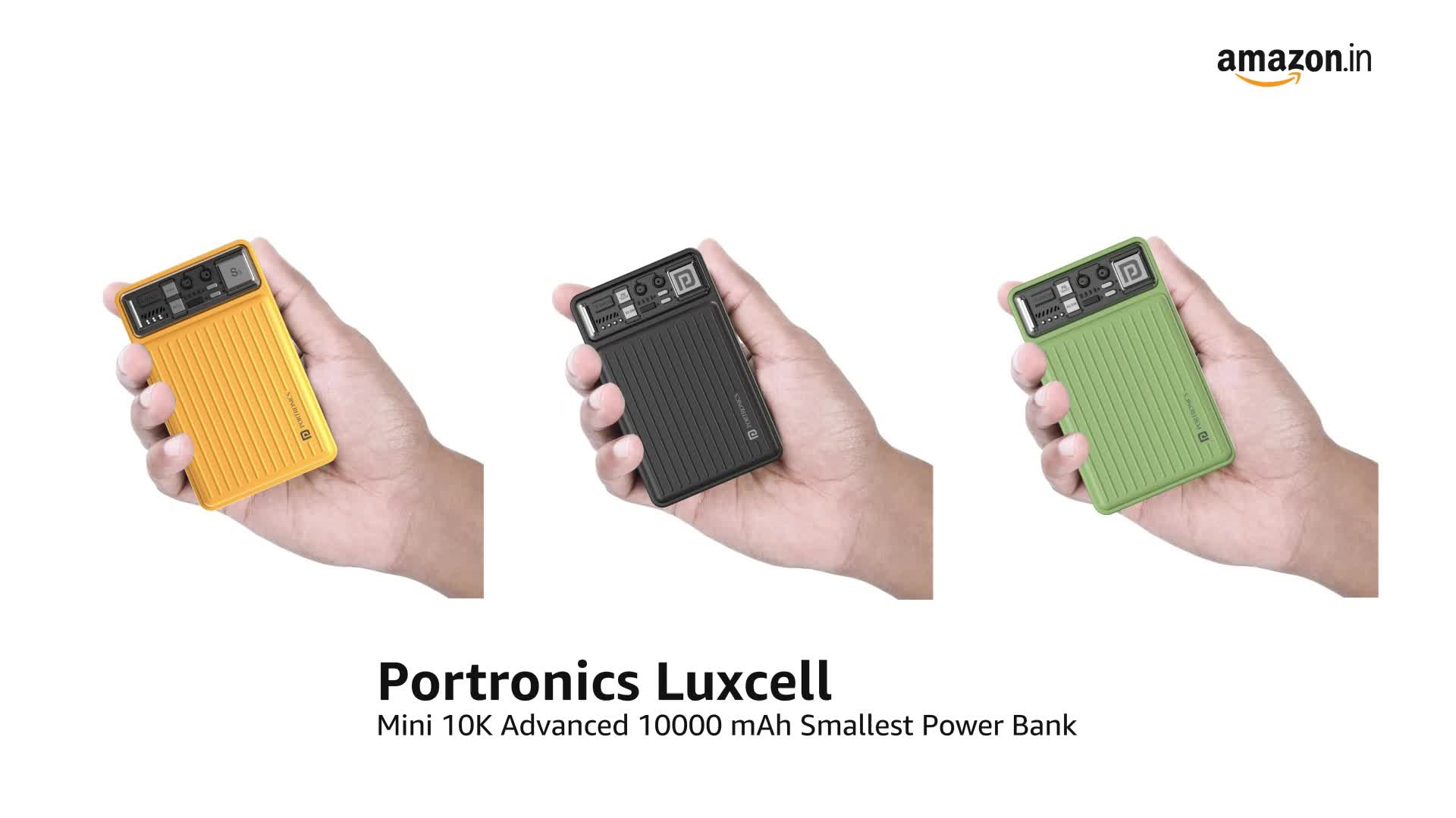 Pob mini ブルー Portronics Luxcell Mini 10K Advanced 10000 mAh Nano Power Bank