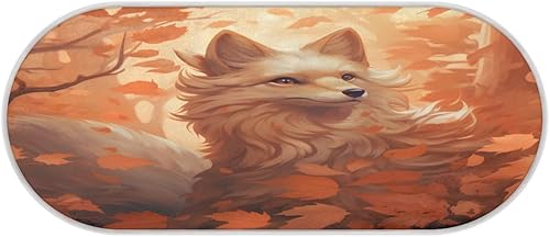 Miniatura 3 de cfpolar Watercolro - Alfombra de baño de zorro de arce, antideslizante, tapete de baño de microfibra absorbente, tapetes y alfombras de cocina