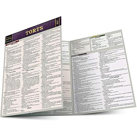 Torts: Quickstudy Laminated Reference Guide (Law: Quick Study) Cover