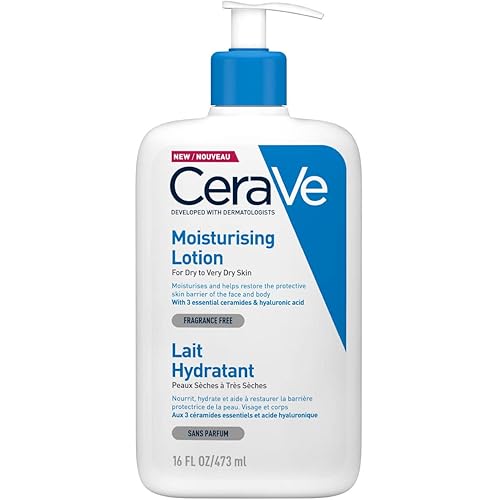 CeraVe Moisturising Lotion for Dry to Very Dry Skin 473 ml with Hyaluronic Acid and 3 Essential Ceramides